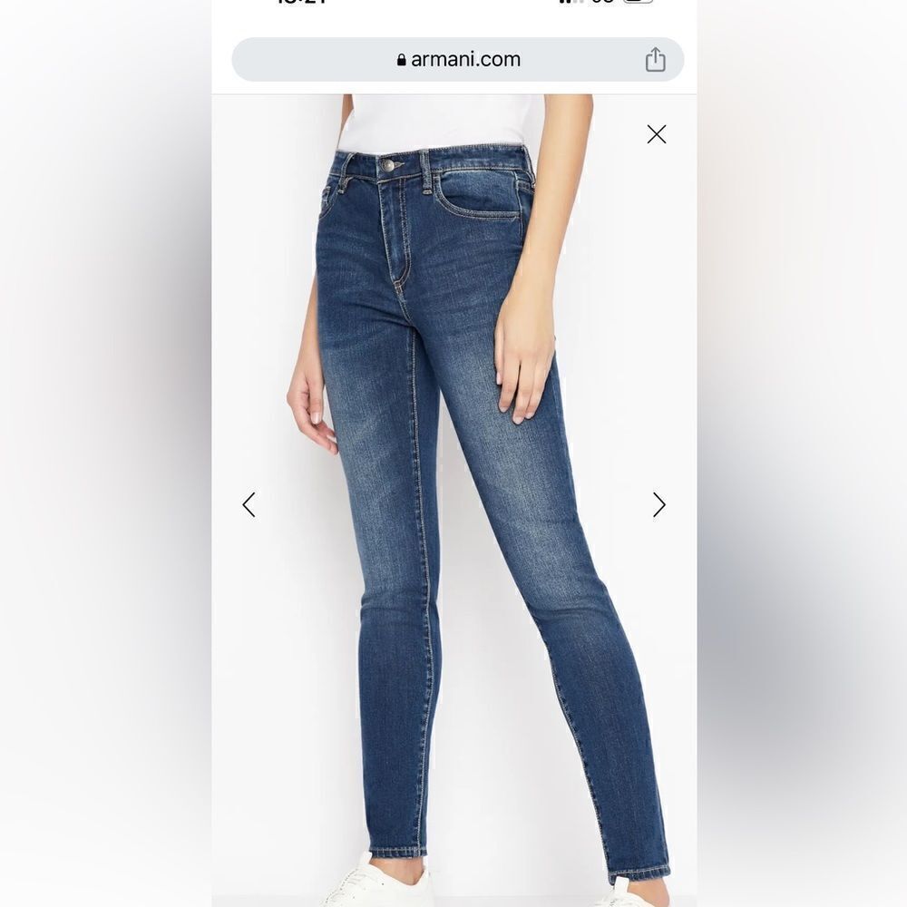 Armani Exchange Women’s J01  skinny stretch jeans in blue Sz 27 and 29 , NWT